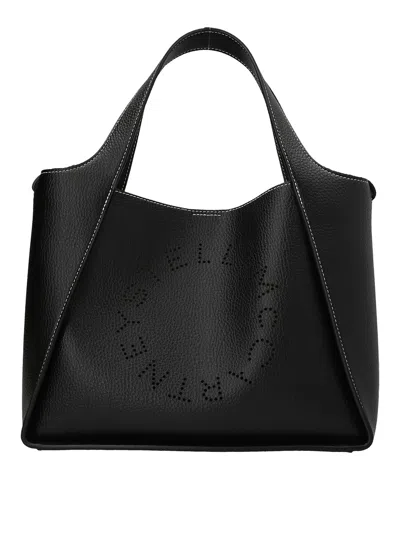 Stella Mccartney Grainy Mat Handbag In Black