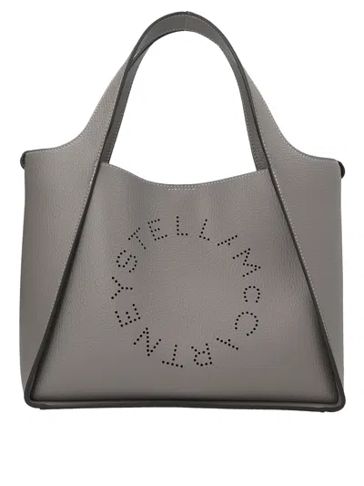 Stella Mccartney Grainy Mat Handbag In Grey