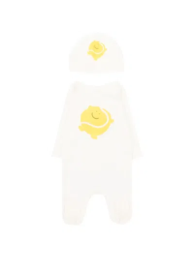Stella Mccartney Graphic Babywear Set In Neutral