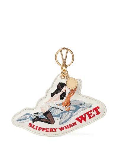 Stella Mccartney Jeff Koons Slippery When Wet Keyring In Multi