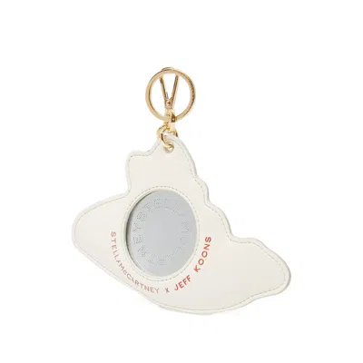 Stella Mccartney Graphic Keyring In White