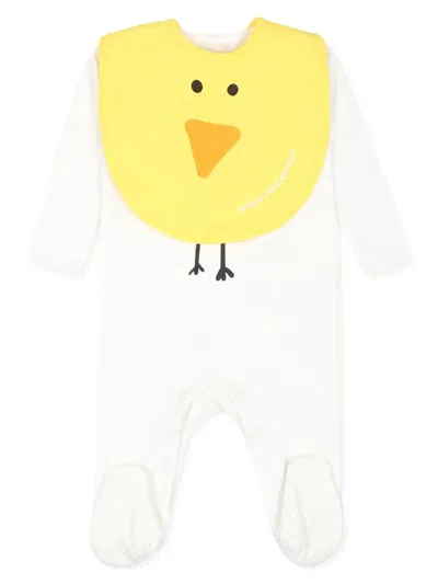 Stella Mccartney Graphic-print Babygrown Set In White