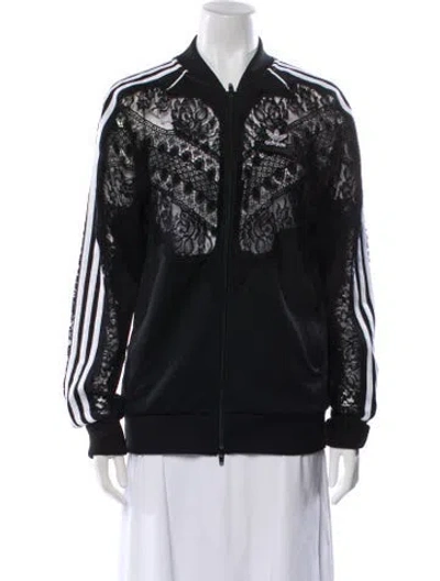Pre-owned Stella Mccartney Graphic Print Bomber Jacket In Black