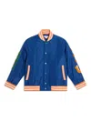 Stella Mccartney Graphic-print Bomber Jacket In Blue