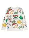 Stella Mccartney Graphic-print Cotton Sweatshirt In Weiss