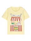 Stella Mccartney Graphic-print Cotton T-shirt In Yellow