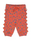 Stella Mccartney Graphic-print Cotton Track Pants In Red