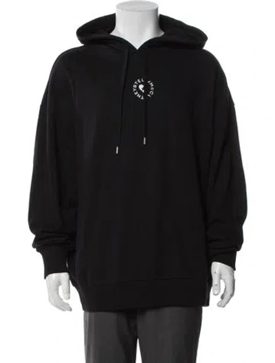 Pre-owned Stella Mccartney Graphic Print Crew Neck Hoodie In Black