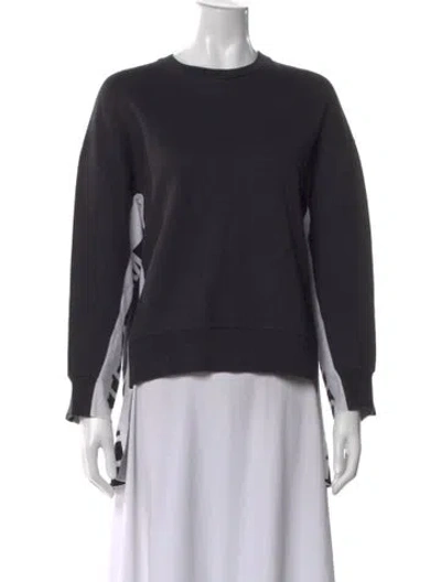 Pre-owned Stella Mccartney Graphic Print Crew Neck Sweater In Black