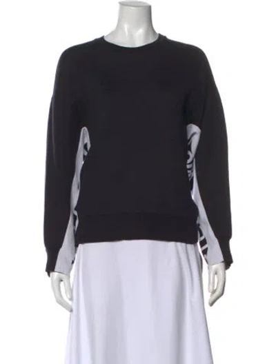 Pre-owned Stella Mccartney Graphic Print Crew Neck Sweater In Blue
