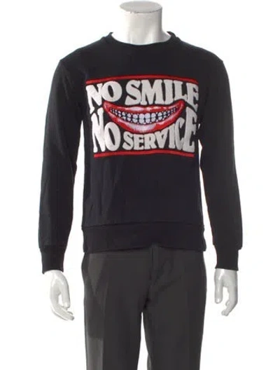 Pre-owned Stella Mccartney Graphic Print Crew Neck Sweatshirt In Black