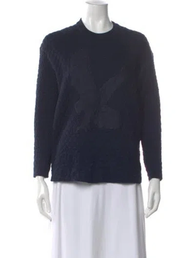 Pre-owned Stella Mccartney Graphic Print Crew Neck Sweatshirt In Blue