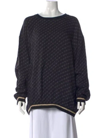 Pre-owned Stella Mccartney Graphic Print Crew Neck Sweatshirt In Blue