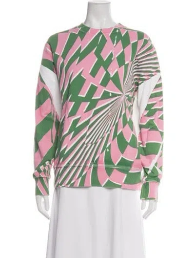 Pre-owned Stella Mccartney Graphic Print Crew Neck Sweatshirt In Pink