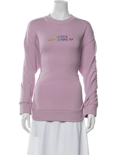 Pre-owned Stella Mccartney Graphic Print Crew Neck Sweatshirt In Purple
