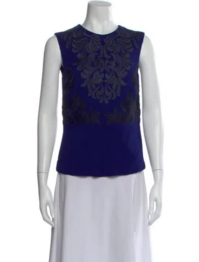 Pre-owned Stella Mccartney Graphic Print Crew Neck Top In Multi