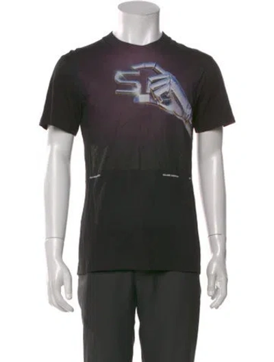 Pre-owned Stella Mccartney Graphic Print Crew Neck T-shirt In Black