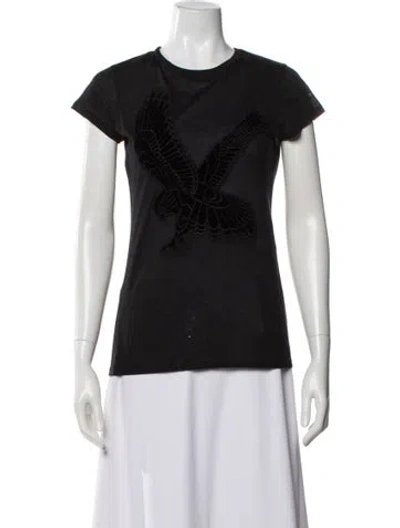Pre-owned Stella Mccartney Graphic Print Crew Neck T-shirt In Black