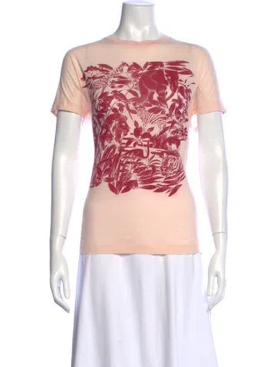 Pre-owned Stella Mccartney Graphic Print Crew Neck T-shirt In Pink