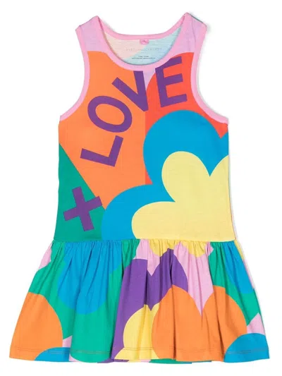 Stella Mccartney Kids' Graphic-print Dress In Blue