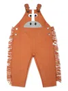 Stella Mccartney Graphic-print Dungarees In Brown