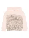 Stella Mccartney Graphic-print Hoodie In Pink