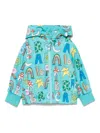 Stella Mccartney Graphic-print Jacket In Green