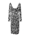 Stella Mccartney Graphic-print Jersey Dress In Black