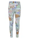 Stella Mccartney Graphic-print Leggings In Blue