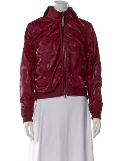 Pre-owned Stella Mccartney Graphic Print Long Sleeve Top In Burgundy