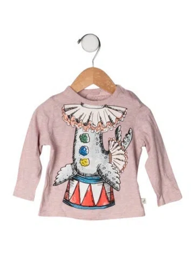 Pre-owned Stella Mccartney Babies' Graphic Print Long Sleeve Top In Purple