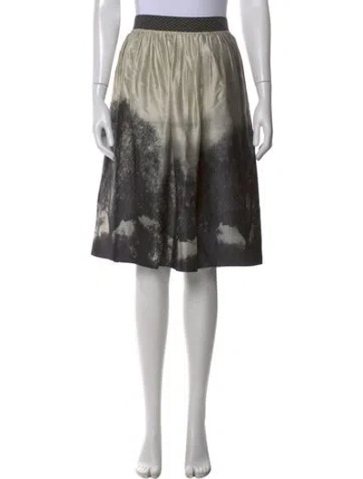 Pre-owned Stella Mccartney Graphic Print Midi Length Skirt In Neutral