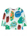 Stella Mccartney Graphic-print Organic Cotton Top In White