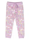 Stella Mccartney Graphic-print Organic Cotton Trousers In Purple