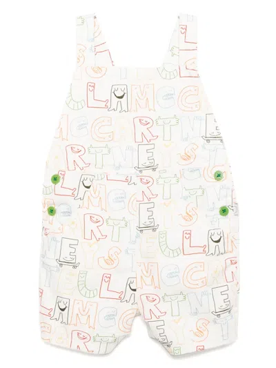 Stella Mccartney Babies' Graphic-print Romper In White