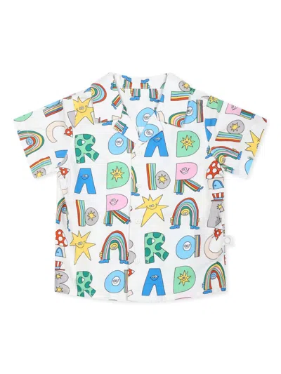 Stella Mccartney Babies' Graphic-print Shirt In Weiss