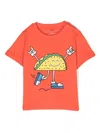 Stella Mccartney Graphic-print Short-sleeved T-shirt In Red