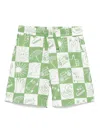 Stella Mccartney Graphic-print Shorts In Green