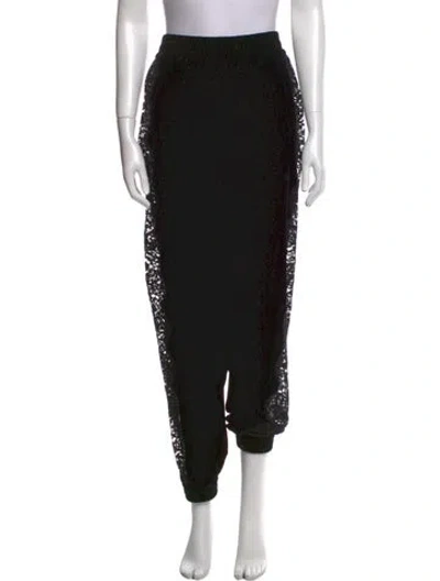 Pre-owned Stella Mccartney Graphic Print Skinny Leg Pants In Black