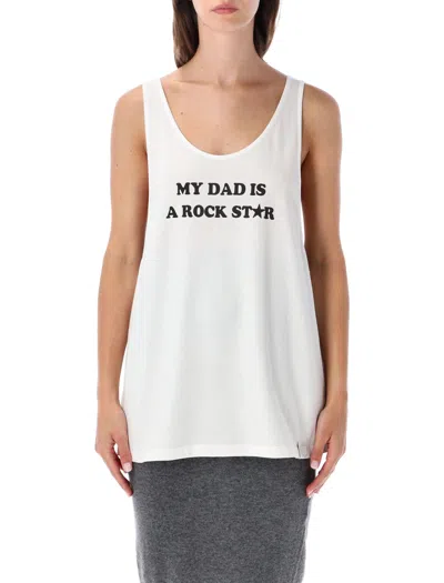 Stella Mccartney Graphic Print Sleeveless Tank Top In Bianco