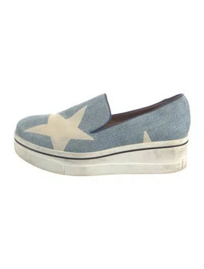 Pre-owned Stella Mccartney Graphic Print Sneakers In Blue