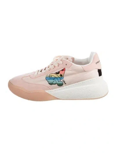 Pre-owned Stella Mccartney Graphic Print Sneakers In Pink