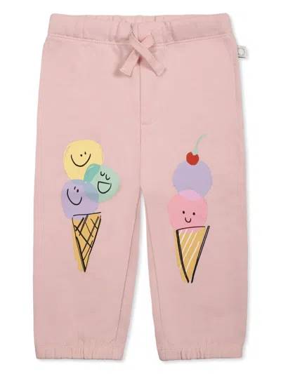 Stella Mccartney Babies' Graphic-print Sweatpants In Pink