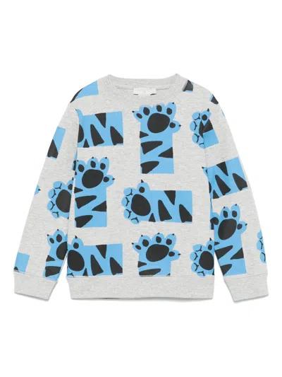 Stella Mccartney Kids' Graphic-print Sweatshirt In 灰色