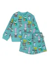 Stella Mccartney Graphic-print Sweatshirt And Shorts Set In Blue