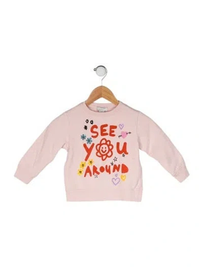 Pre-owned Stella Mccartney Babies' Graphic Print Sweatshirt In Pink