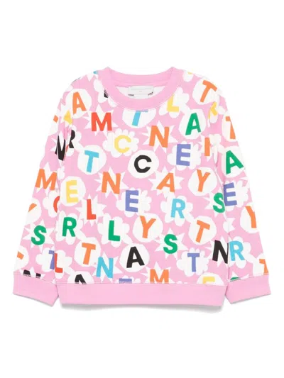 Stella Mccartney Babies' Graphic-print Sweatshirt In Pink