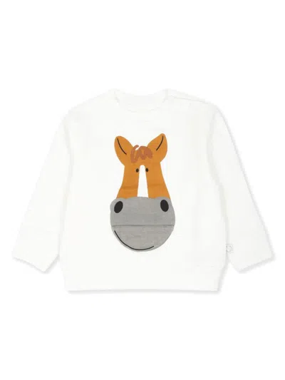 Stella Mccartney Babies' Graphic Print Sweatshirt In White