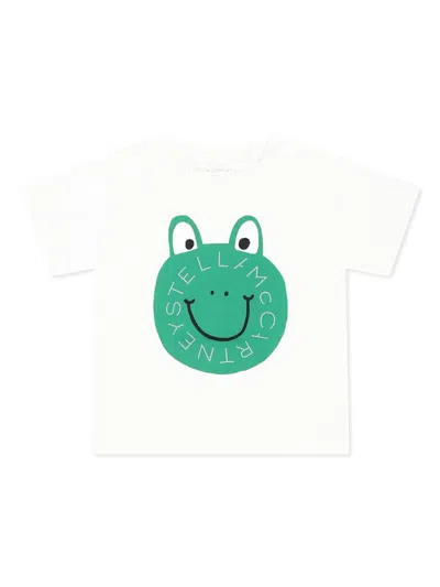 Stella Mccartney Babies' Graphic-print T-shirt In 白色