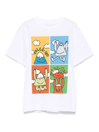 Stella Mccartney Kids' Graphic-print T-shirt In White